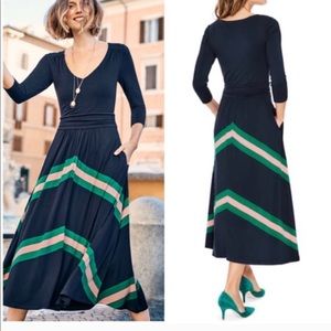 Boden navy Juliet jersey midi dress
